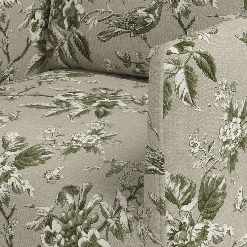 Stoffer Home x Cloth and Co. Lindy Dining Chair, Michigan Bird Toile Olive