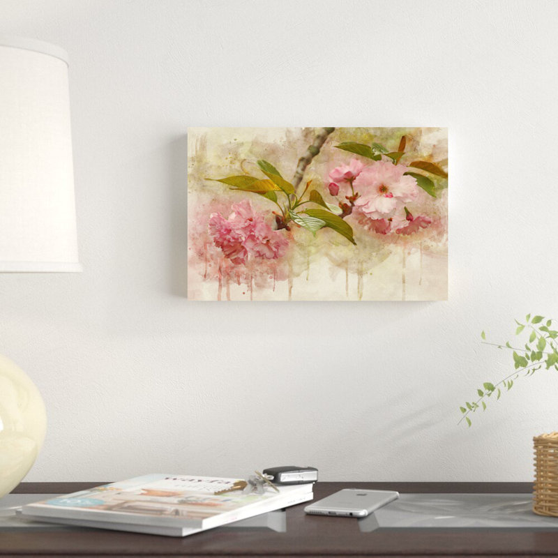 " Blossom Elegance II " by Leda Robertson Painting Print, 8" H x 12" W
