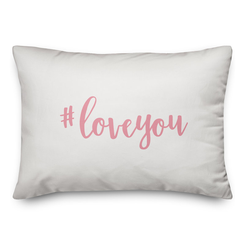  Coussin Hashtag, Rose / blanc