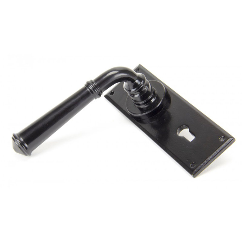 Regency Lock Door Handle Kit, Black