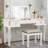Mirrored Vanities Desk With Drawers