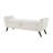60'' Modern Storage Bench With Mid-Centruy Wood Legs,Bench With Storage For Living Room & Bedroom,Comfort Padded - Teddy Cream-779895258