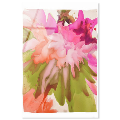 «Vibrant Fluidité Floral IV», art floral abstrait par Art Remedy, prêt à être accroché