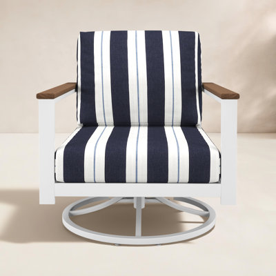 Townsend Metal Outdoor Rocking Chair With Sunbrella Cushion