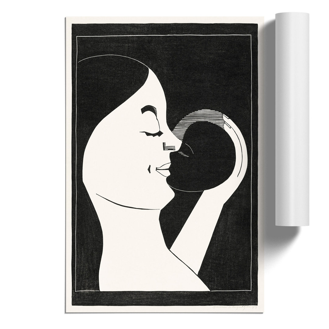 Mother and Child by Samuel de Mesquita - Frameless Print