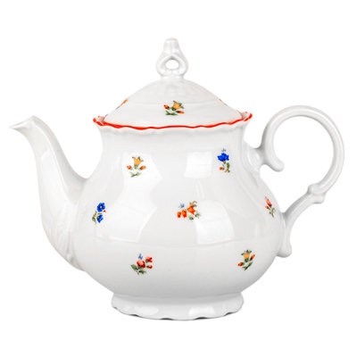 Théière en porcelaine bohémienne Waltz