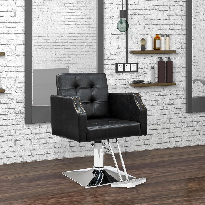 Fauteuil de massage en faux cuir, Similicuir noir