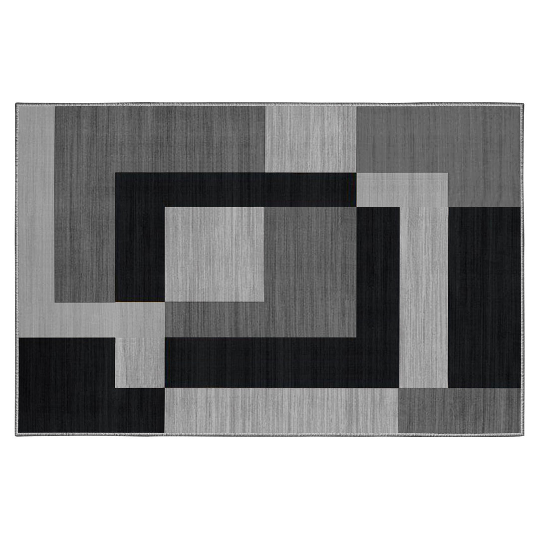 Oriental Machine Tufted Shag Area Rug