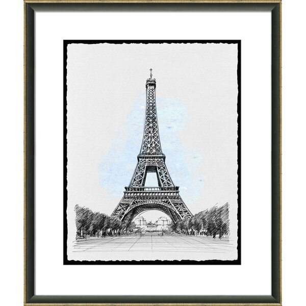Wendover Art Group Eiffel Tower Framed On Paper Print | Wayfair