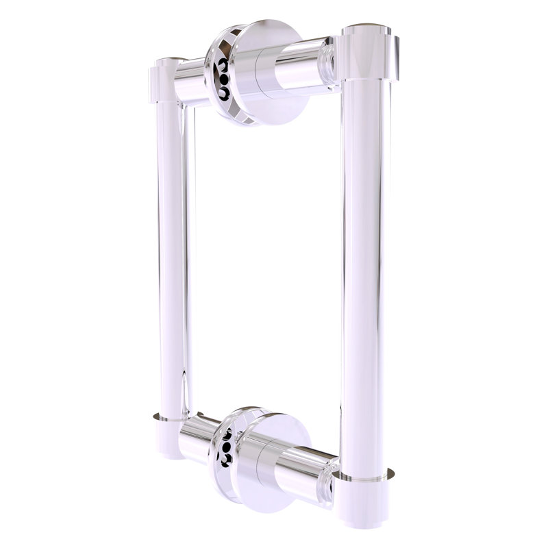 Back to Back Shower Door Pull, Polished Chrome