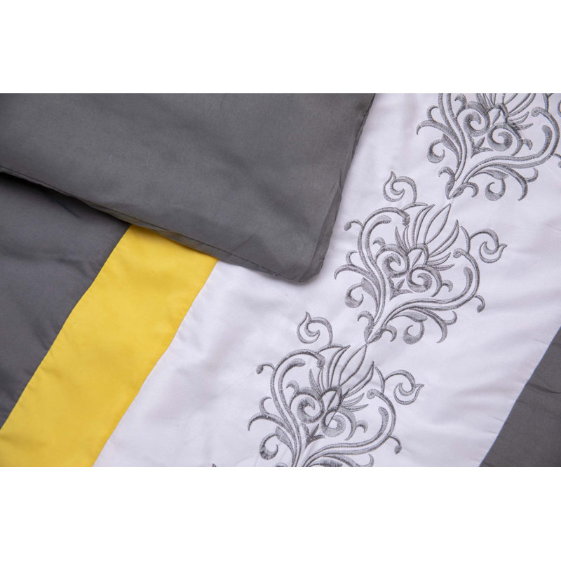 Ensemble d'édredon en microfibre Celine, Édredon double et 6 pièces supplémentaires