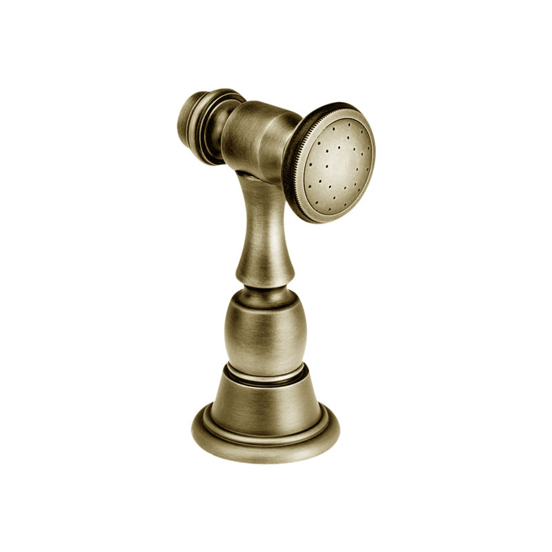 Traditional Side Spray, Antique Brass