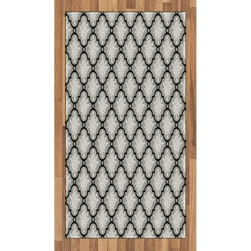 Floral High Density Long Fiber Poly Threads Decorative Area Rug Carpet, Rectangle 2'7" x 5'