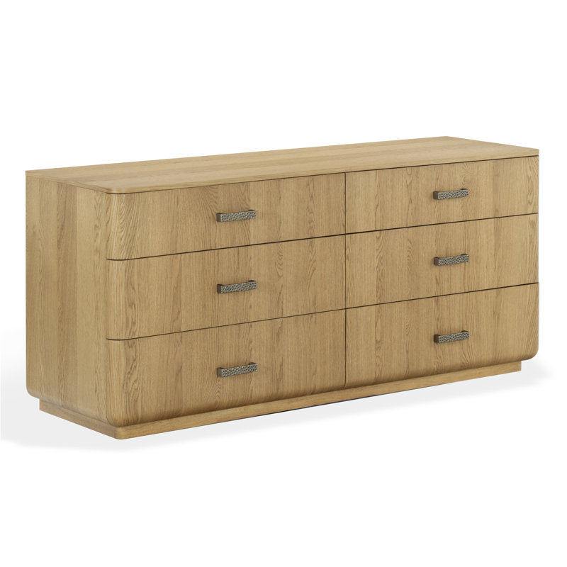 Commode 6 tiroirs Carmilla, Brown Oak