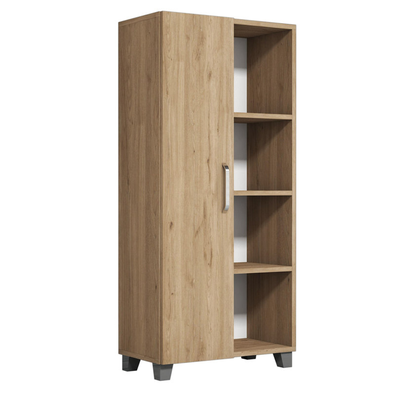 Burroughs 129.6cm Kitchen Pantry, Oak