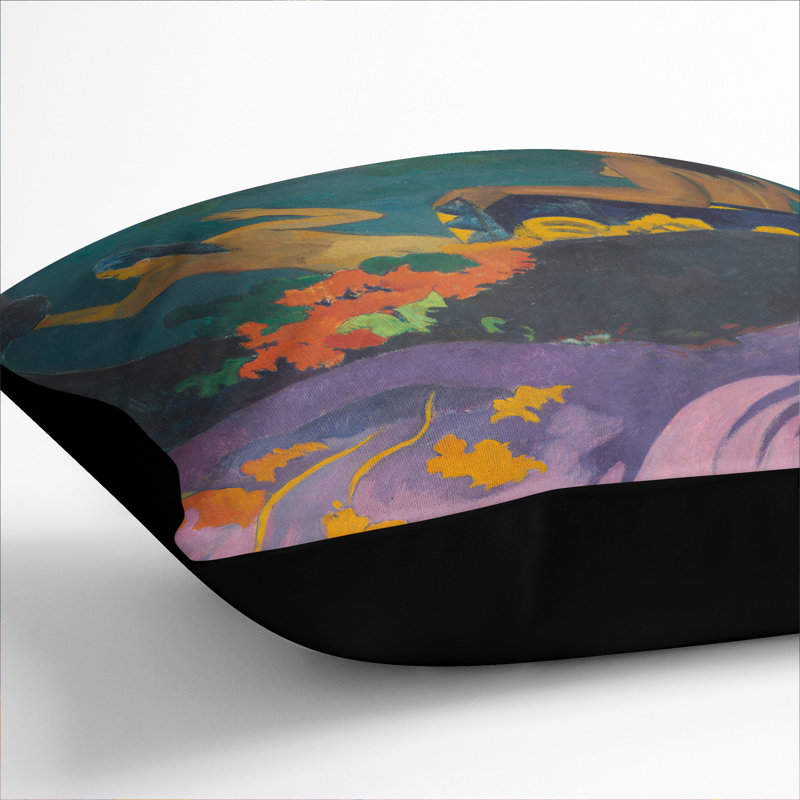 Square Cushion, Black, 40cm H x 40cm W x 15cm D