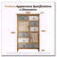 Grande armoire d'appoint vintage avec motifs sculptés