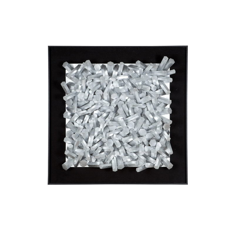 Industrial Abstract Wall Decor on Wood Material