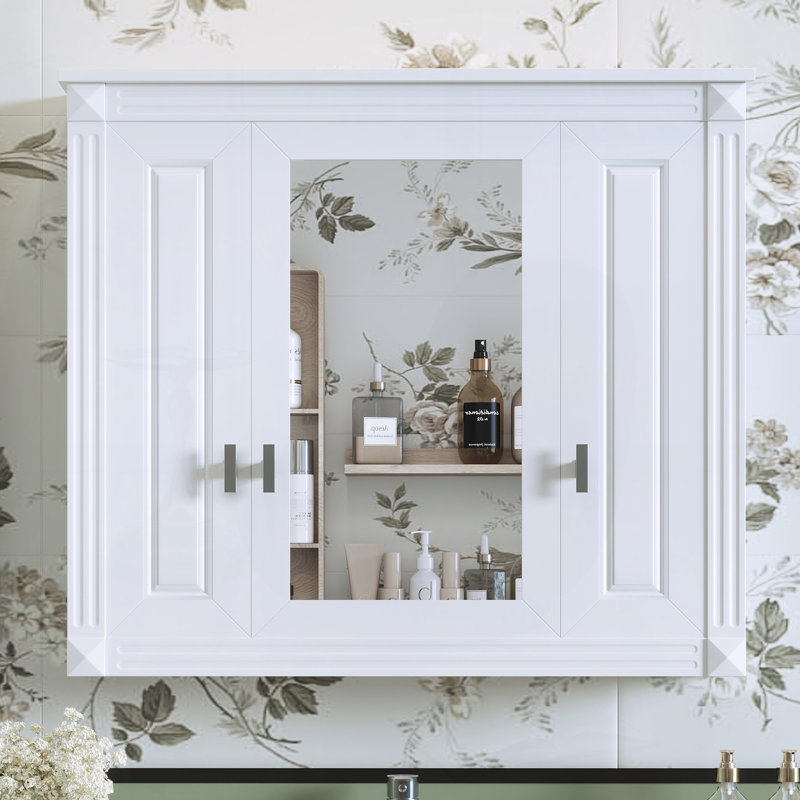 Armoire murale de salle de bain avec miroir