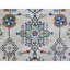 Tapis gris en laine noué à la main de conception géométrique 8 pi x 9 pi 8 po 7D41265BB0FB41428D0C875AE9C31CB3