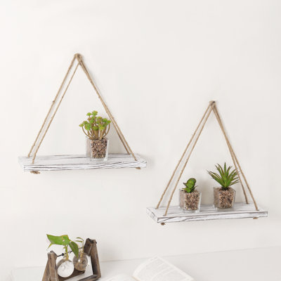 2 Piece Triangle Solid Wood