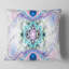 Motif de fractale bleue Cryptical - coussin imprimé abstrait-30642610-30642613