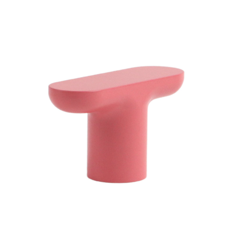 Blush Aluminum Oval Cabinet Drawer Knob with Matte Finish