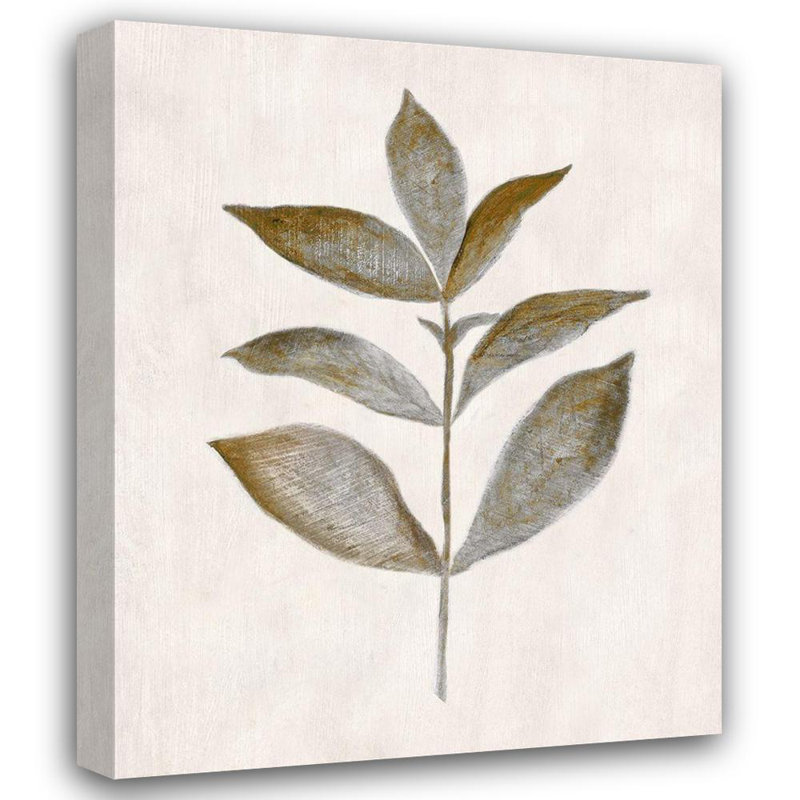 Art sur toile tendue avec la galerie Art Direct Tava Studios: Feuille de bronze III, H 18 po x l 15 po