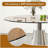 35" Mid-Century Modern Round Pedestal Dining Table, Smoked Tempered Glass Top & Silver Flared Base for Small Spaces