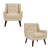 Davey 28.3" W Faux Leather Upholstered Accent Chair-774731861