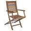 Chaise de patio pliante en eucalyptus Rafael