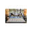 White Themed Gray Floral Patterned Decorative And Woven Based Washable Carpet-119933069