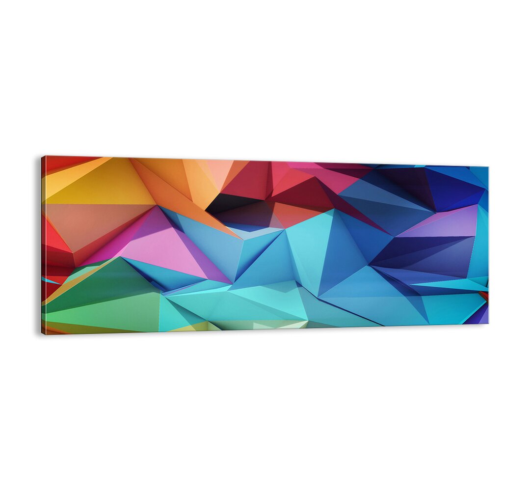 Leinwandbild Regenbogen Origami