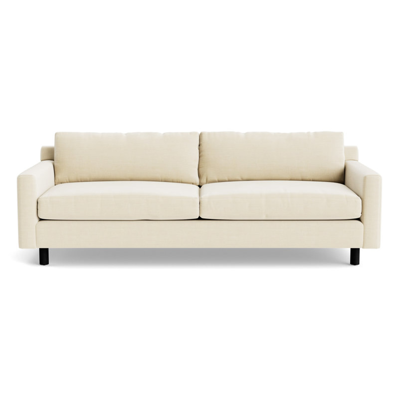 Hunter No Welt 100 Sofa, Performance Linen - Cream, Black
