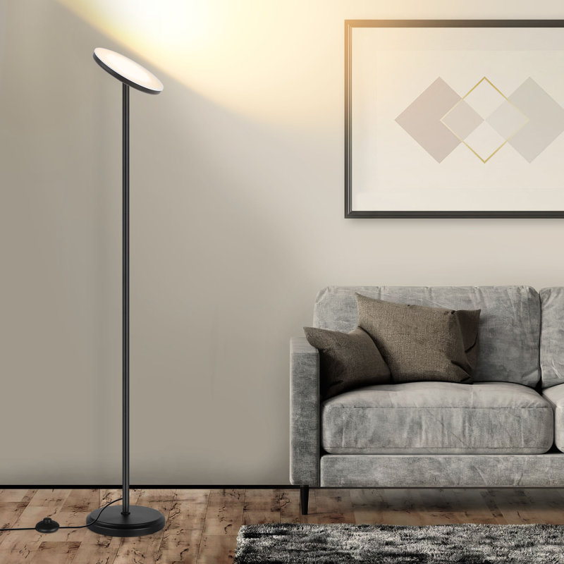 Kaweh 70.87'' Smart LED Floor Lamp - WiFi & Remote Control, Dimmable Lighting for Living Room, Matte Black