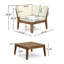 Ensemble modulaire d'extérieur en bois d'acacia rustique moderne 10 pièces avec table basse Solvara-116488372