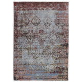 Zenith Wool Geometric Area Rug in Multicolored