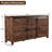 60'' Farmhouse Dresser Chests with 4 Drawers and 2 Cabinets-4041008