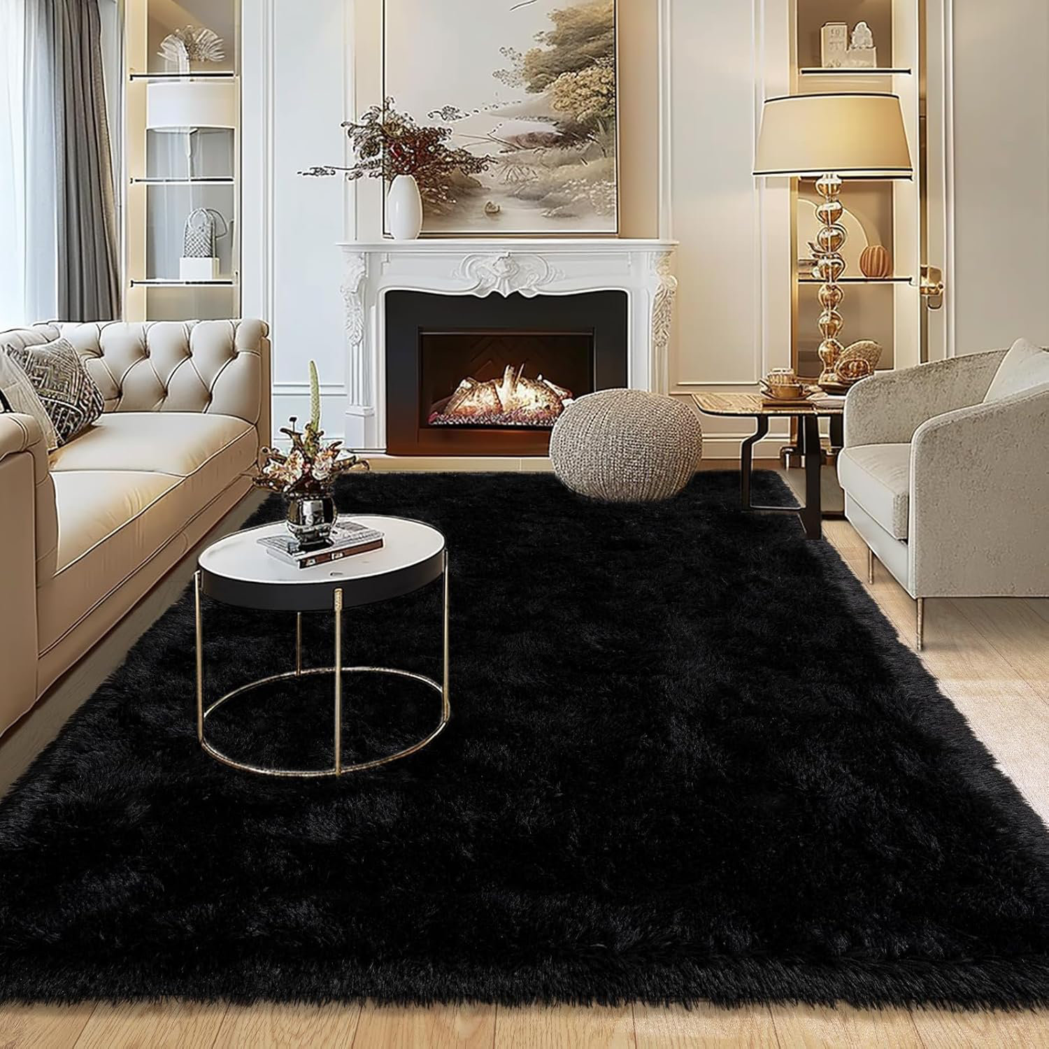 Mercer41 8X10 Area Rugs For Living Room, Soft Plush Fluffy Shaggy Fuzzy ...