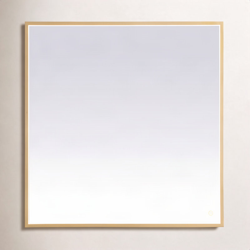 Miroir Piche, 36 po x 36 po, Laiton