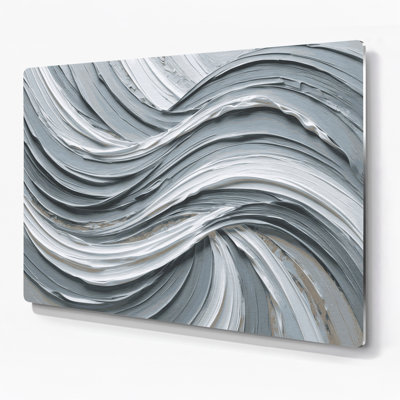 Art mural horizontal gris et gris