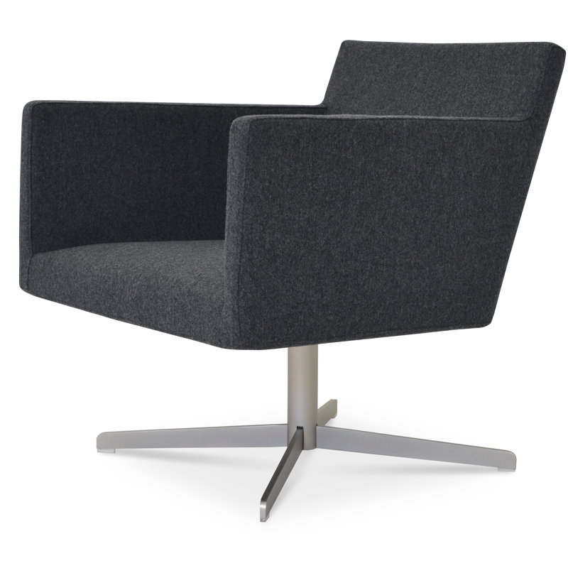 Fauteuil de salon 4 étoiles Harput, Gris foncé
