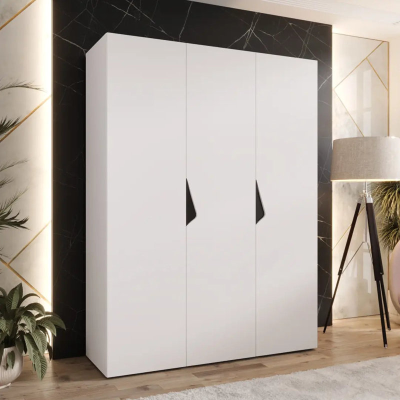 Manufactured Wood Wardrobe, White