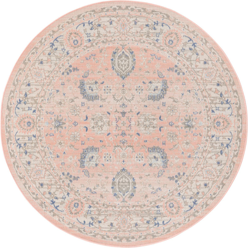 Denena Oriental Indoor Rug, Round 5'