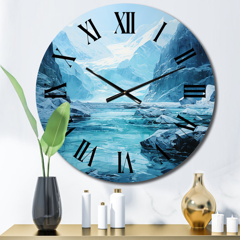 Horloge murale en métal Belynda, Petit