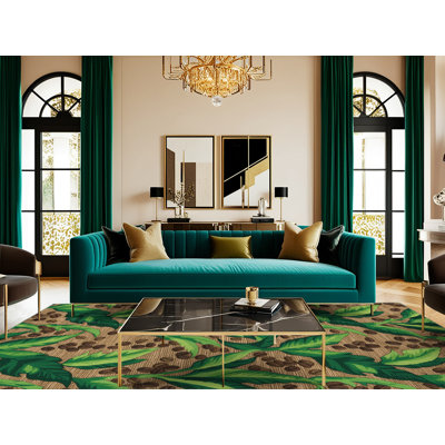  Tapis hawaïen lavable Coffee Plants