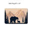 Tapis pour salle de bain Mountain Bear Silhouette 20 po x 32 po beige