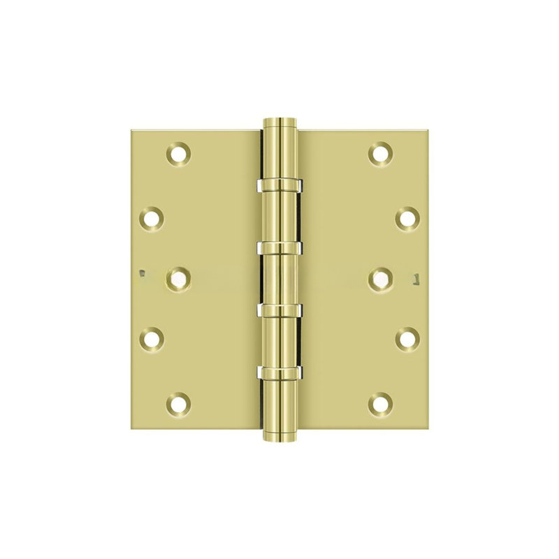 Butt Bearing Hinge, Polished Brass