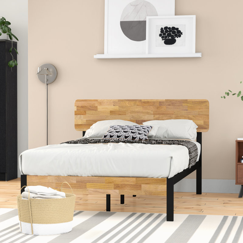 Sarette Metal Platform Bed, Twin