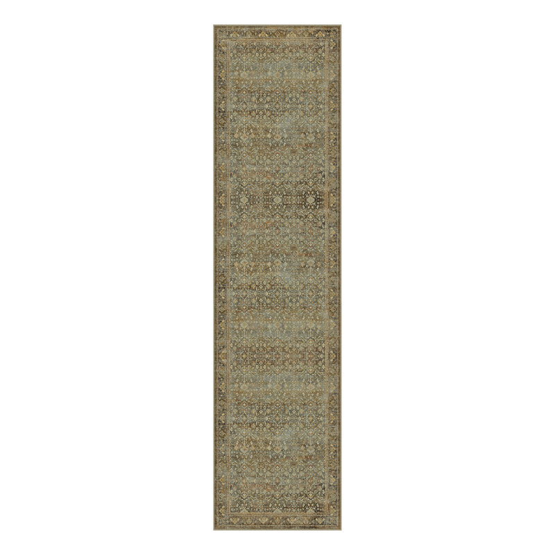 Lorena Vintage Oriental Persian Style Area Rug, Runner 2'3" x 7'6", Brown